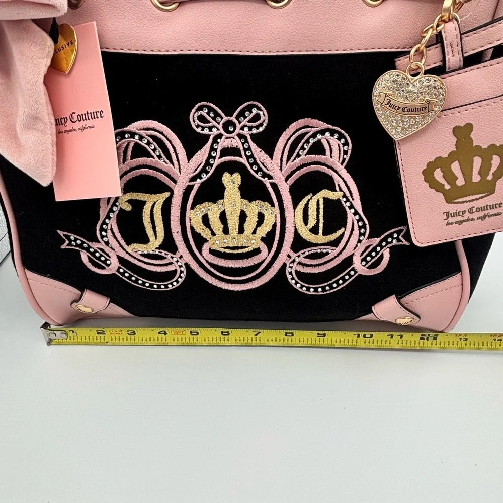 Juicy Couture Lovers Club Daydreamer Tote Bag - Black and Pink